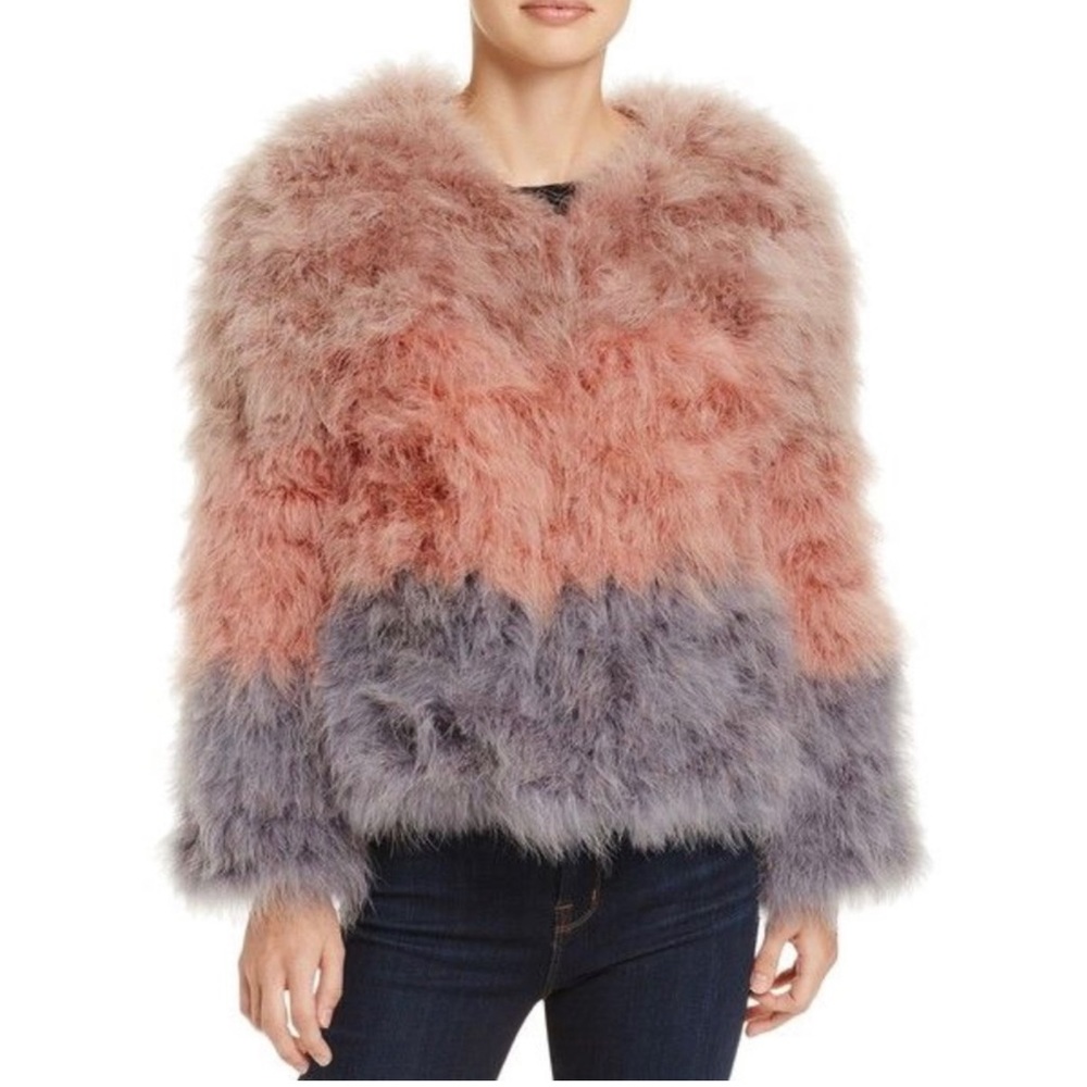Pello Bello Fulffly Feather Jacket-Multi Color